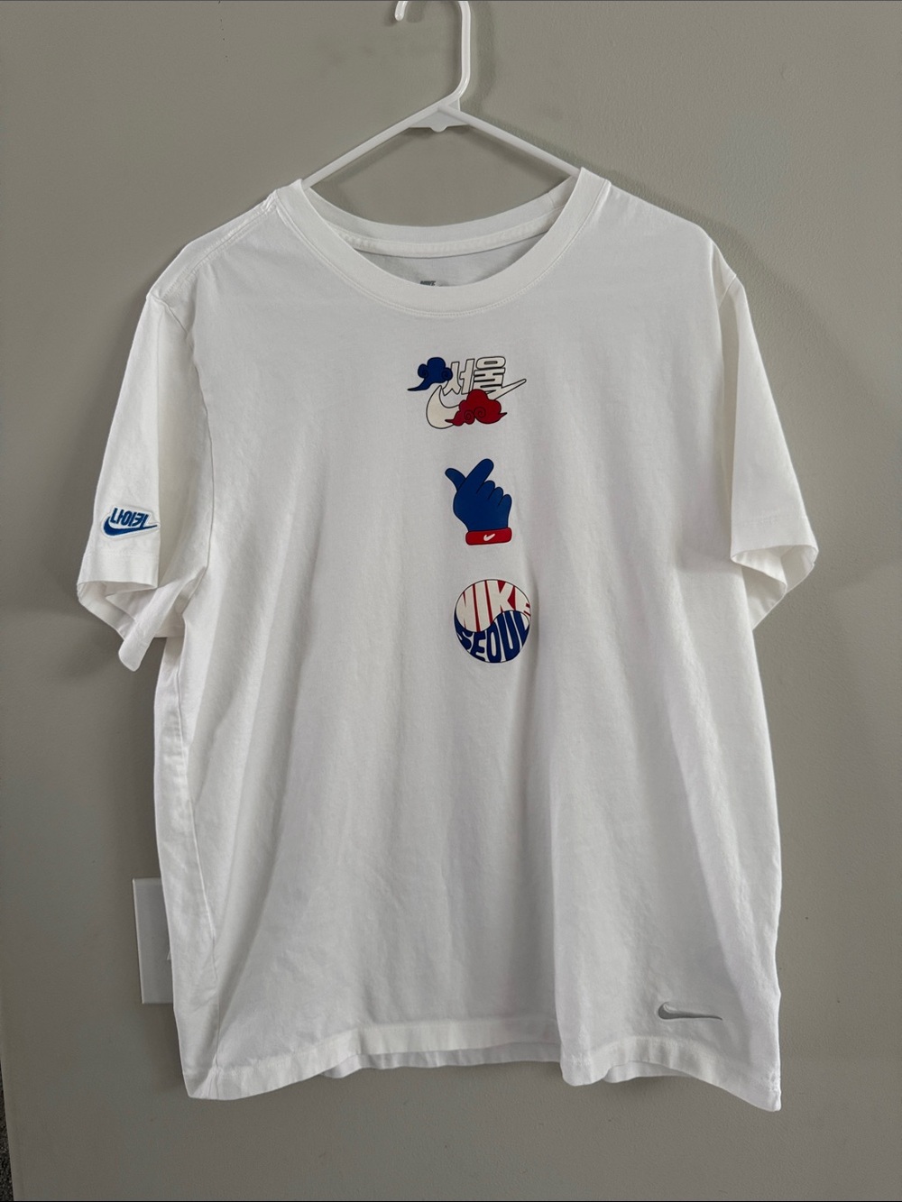 Nike White Seoul Korea Short Sleeve Shirt